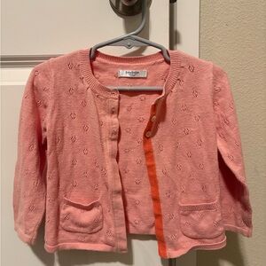 Baby Boden Pink Baby Cardigan